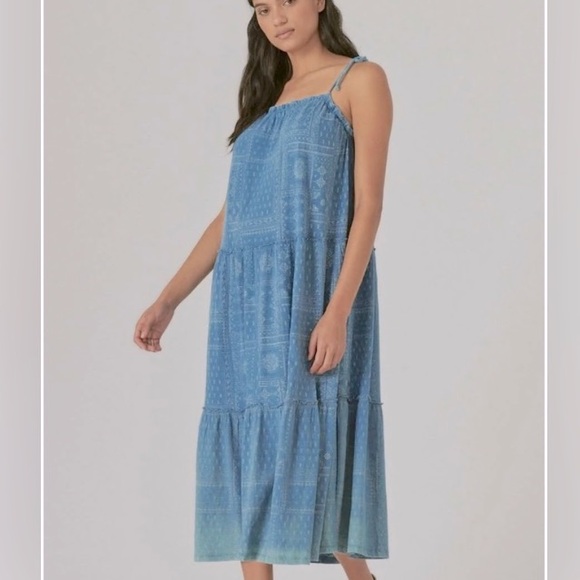 Lucky Brand Bandana Print Maxi Dress NEW L - Picture 1 of 6